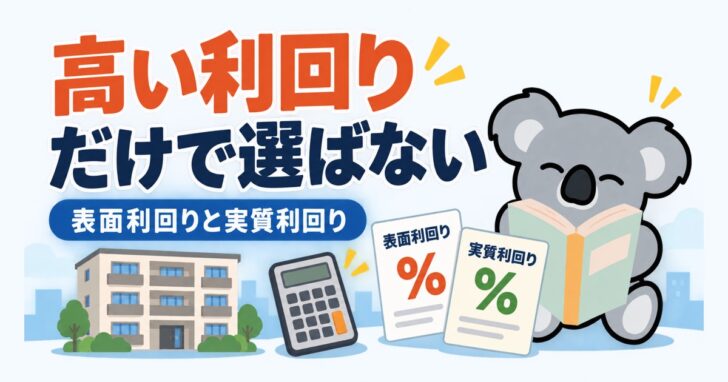表面利回りと実質利回り、初心者が見落とす落とし穴【表面利回り 実質利回り 違い】 - 01