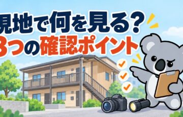 木造アパートの購入で重視した3つの現地確認ポイント【木造アパート 現地確認 ポイント】 - 01