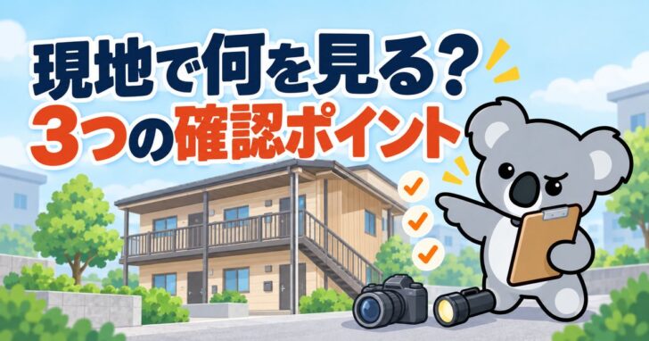 木造アパートの購入で重視した3つの現地確認ポイント【木造アパート 現地確認 ポイント】 - 01