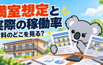 満室想定と実際の稼働率、物件資料の読み方【満室想定 稼働率 不動産投資】 - 01