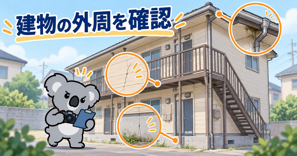 木造アパートの購入で重視した3つの現地確認ポイント【木造アパート 現地確認 ポイント】 - 前半